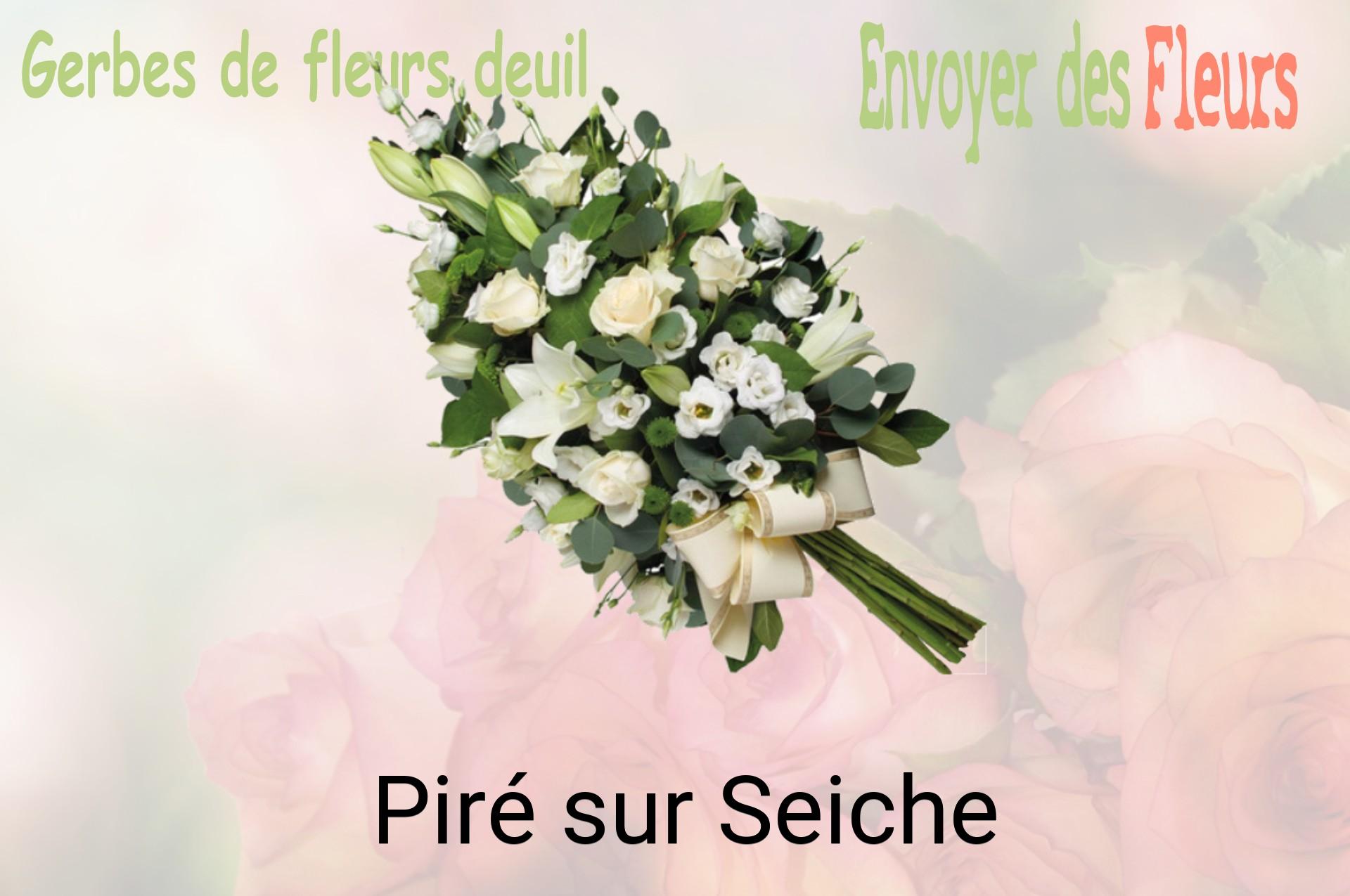 Gerbe de fleurs de deuil livrée à Piré-sur-Seiche